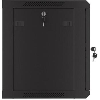 Lanberg подвесной шкаф 19 дюймов 9U WF01-6409-23B, 600mm, 450mm, перфорированные двери, 2 вентиляционных отверстия, IP20 (WF01-6409-23B)