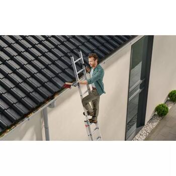 Hailo S80 ProfiStep duo 037215007, 2x15 pakāpieni, 150kg, 840cm, alumīnijs (037215007)