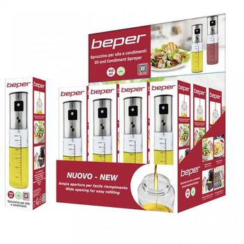 Beper Распылитель масла C102SPE100, 100ml, механический, прозрачный, стекло, сталь (C102SPE100)