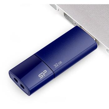 Silicon Power USB флеш-накопитель Ultima U05 SP032GBUF2U05V1D, 32GB, USB 2.0, Type-A, синий, матовая поверхность, LED индикатор (SP032GBUF2U05V1D)