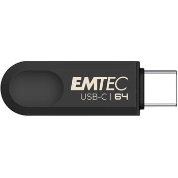 Emtec USB флешка ECMMD64GC283, 64GB, 80Mbps, 20Mbps, черный, пластик, USB 3.2 Gen1 (ECMMD64GC283)