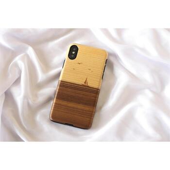 Man&Wood Чехол M8016B, 5.8'', натуральное дерево, поликарбонат, Apple iPhone XS/X, С изображением (M8016B)