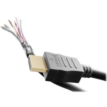 Goobay HDMI кабель 41082, 1м, поддержка 8K, черный, круглый, HDMI мужской разъем (41082)