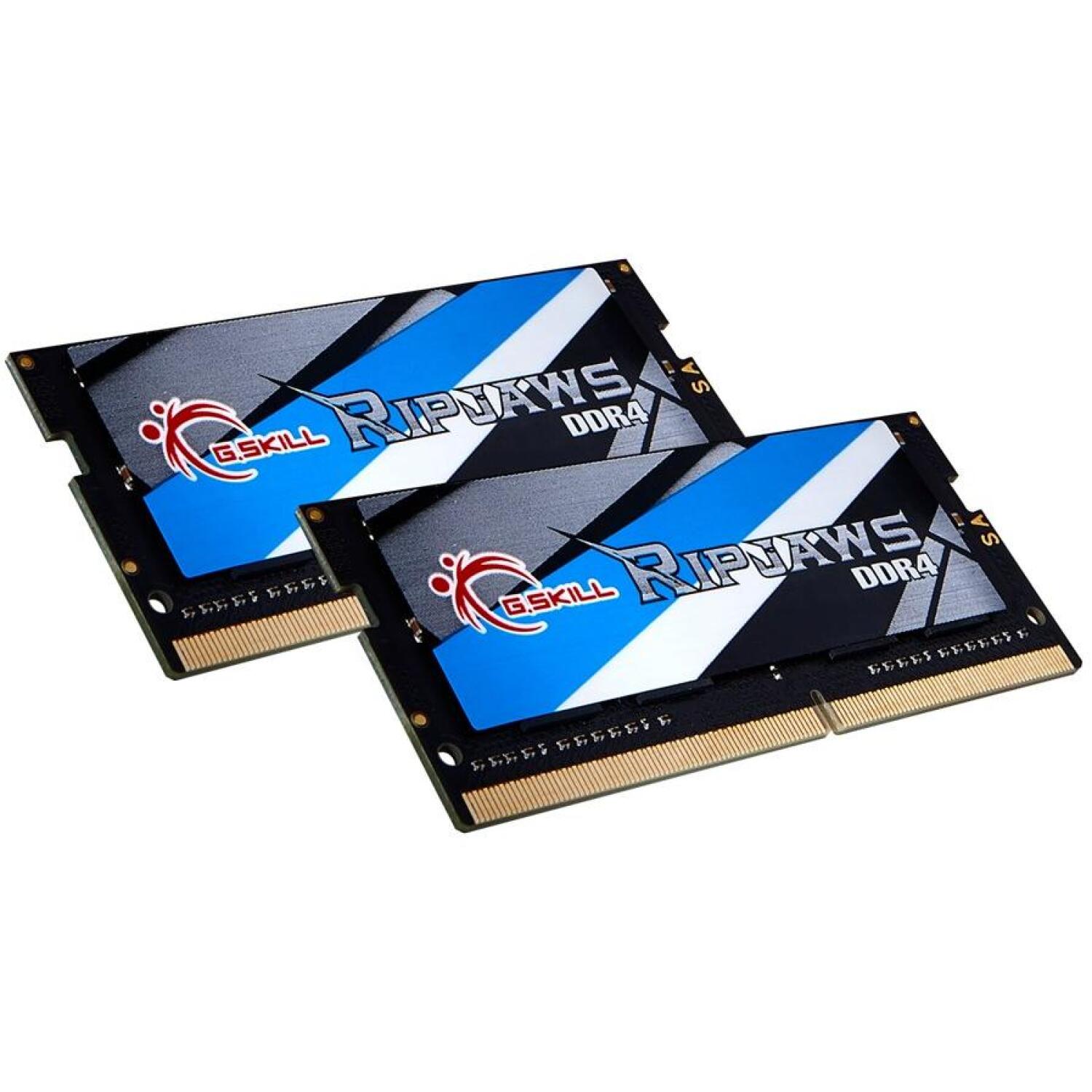 G.Skill Ripjaws F4-2666C19D-32GRS, 32 ГБ, 2666 МГц, 2 x 16 ГБ, DDR4, 260-pin SO-DIMM, двухканальный (F4-2666C19D-32GRS)