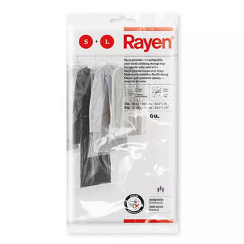 Rayen pretkožu apģērbu maisi 01604801, 6gab, 3x65x100cm, 3x65x150cm, lavandas aromāts (01604801)