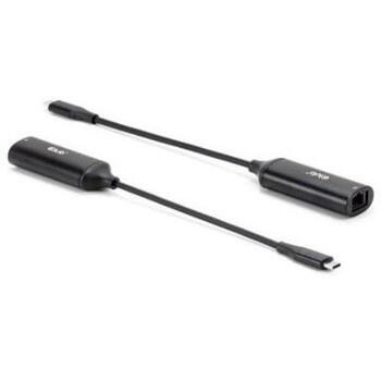 Club3D USB adapteris Type-C uz RJ45, CAC-2530, 1x RJ45, 1x USB-C, 5Gbps, 12 cm kabelis, melns (CAC-2530)