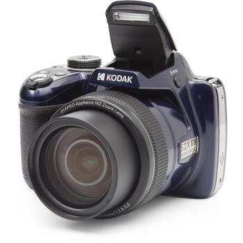Kodak Цифровая камера AZ528 BLUE, 16 МП, 52x оптическое увеличение, 3,0 дюйма LCD, Wi-Fi, 1100 мАч аккумулятор (AZ528 BLUE)