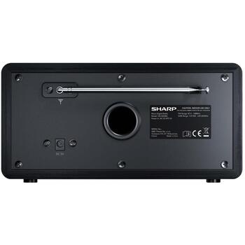 Sharp DAB радио DR-450(BK), 3W, Bluetooth, FM/DAB/DAB+, черный, функция будильника (DR-450(BK))