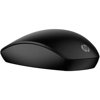 HP 230 Slim bezvadu pele AJ7C2AA, 2.4 GHz, 1600 DPI, 3 pogas, 10 m, optiska, ambidextra, melna (AJ7C2AA)