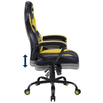 Subsonic Игровое кресло SA5573-B2, 110-120см, 64см, 12.5кг, сталь, экокожа, регулируемая высота, фиксированные подлокотники (SA5573-B2)