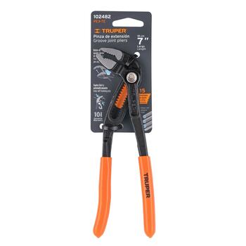 Pārliekamā atslēga ar ātrās nospiešanas pogu 180 mm TRUPER ® PEX-7E TRUPER (PEX-7E)