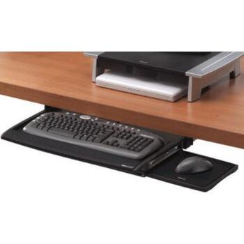 Fellowes tastatūras atvilktne 8031201, 576mm, 354mm, 48mm, melna, plastmasa, ar peles paliktni, ergonomiska (8031201)