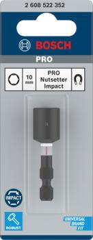 Seškanta atslēga Impact Control10mm, Tiecienskrūvgriežiem, akumulatoru skrūvgriežiem PRO IMPACT GALA ATSLĒGA, 2608522352, BOSCH (2608522352)