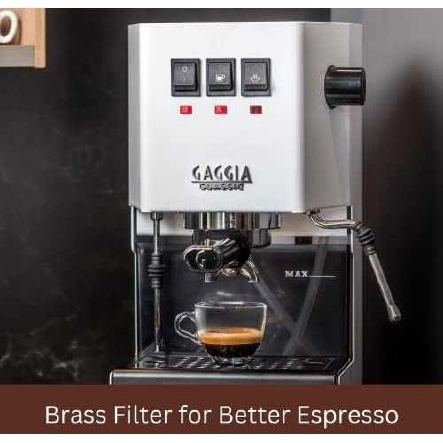 Gaggia Кофемашина RI9481/13 Classic E24, 15 бар, 2.1 л, полуавтоматическая, встроенный капучинатор, polar white (RI9481/13)