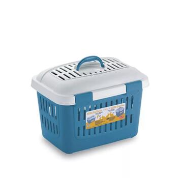 Stefanplast Переноска Midi Gulliver 2196181, 45x33x33cm, 5kg, пластик, ручка, открывающаяся крышка, вентиляция (2196181)