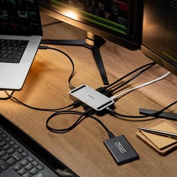 Targus USB4 Dual Video Mobile Dock DOCK429GL, 2xHDMI, 1xGbE, 140W EPR, 20Gbps, компактная док-станция (DOCK429GL)