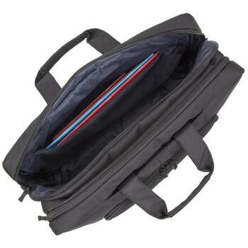 Rivacase Чехол 8455BLACK, 17.3'', 320mm, 790g, 470mm, 160mm, полиэстер, черный, плечевой ремень, ручки (8455BLACK)