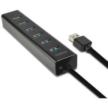Axagon USB centrmezgls HUE-SA7BP 7 USB 3.0 porti, 156 x 30 x 21 mm, 0.088 kg (HUE-SA7BP)