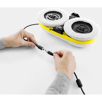 KARCHER Logu tīrīšanas robots RCW 2 1.269-210.0, 100-240V, 50-60Hz, 62dB, 3300Pa, 5m, 1.1kg, 3m²/min, 35x35cm, 292x160x71mm (1.269-210.0)