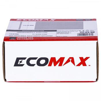 Ecomax отделочные гвозди EMNA001638GALV&EMX, 38x1,6 мм, 16GA, 2500 шт., электрогальванизированные, 0°, 50 шт./полосе (EMNA001638GALV&EMX)