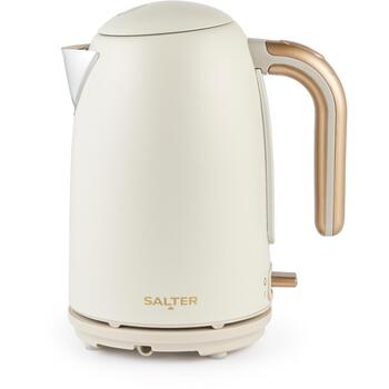 Salter Чайник EK6085OBVDE, 1.7л, 3000Вт, кремовый, 360° поворот, индикатор уровня воды, автоотключение, защита от перегрева (EK6085OBVDE)
