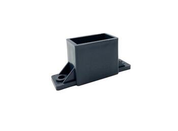 Horizontālā profila PVC turētājs 20x40 mm, melns 2617 (2617)