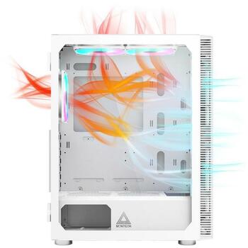 Montech Kaste X3GLASS(W), Midi Tower, 3x140mm, 1x120mm, 2x2.5