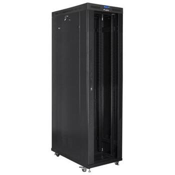 Lanberg стоящий серверный шкаф 19 дюймов 47U FF01-8247-12BL, 800mm, 1200mm, 1200kg, 8 мест для вентиляторов, LCD термостат, IP20 (FF01-8247-12BL)