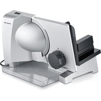 Severin Нож для нарезки AS 003917, 130W, 0-23mm, нержавеющая сталь, съемный нож, гигиеническая очистка (AS 003917)