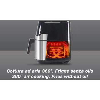 Beper Gaisa fritieris P101FRI070, 1700W, 7l, 8 programmas, 80-200°C, elektronisks panelis, nelīpošais pārklājums (P101FRI070)