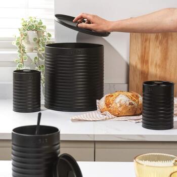 Russell Hobbs Liniera 4-х частный комплект для столешницы RH03270, черный, сталь, 4 отсека, крышки с подъемом (RH03270)