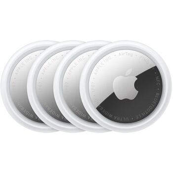 Apple AirTag (2-е поколение) 4 упаковки MFEA4ZM/A, 11,8 г, CR2032, IP67, Bluetooth, NFC, встроенный динамик, акселерометр (MFEA4ZM/A)