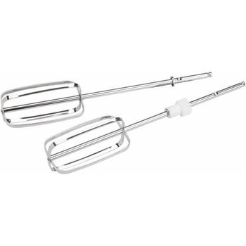 Zelmer ZHM2550 70305360P, ручной миксер, 750 Вт, 5 скоростей, турбо, 2 венчика, крюки для теста, Soft Touch, белый/серый (70305360P)