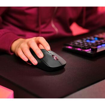 Trust USB оптическая мышь GXT 926 Redex II 25126, 10000 DPI, 6 кнопок, RGB подсветка, беспроводная, аккумулятор (25126)