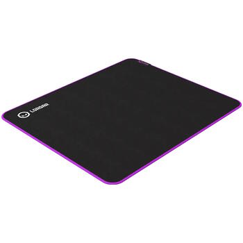 Spēļu peļu paliktnis 500×420×3 mm High Speed virsma anti slīdoša gumijas pamatne dubultšūtas malas Main 315 LRG GMP315 Melns violets Lorgar (LRG-GMP315)