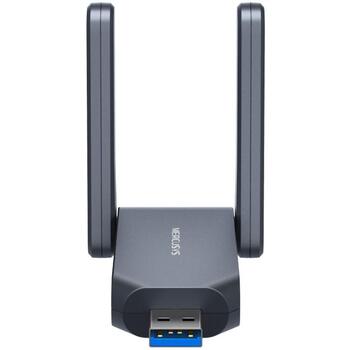 Mercusys MA37BEH, сетевой адаптер, BE6500, 2882 Mbps, 688 Mbps, 2.4 GHz, 5 GHz, 6 GHz, WPA3-SAE, USB 3.0 (MA37BEH)