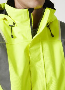 Helly Hansen Hi-vis зимняя куртка Uc-Me 71355_369-M, CL3, желтый/черный, M, молния YKK, съемный капюшон, петля для ID-карты (71355_369-M)