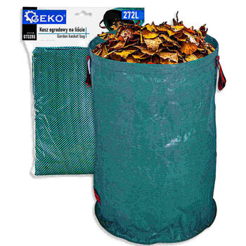 Geko Садовая сумка 272L G73285, 272L, 70см, 60см, 4 ручки (2 боковые + 2 нижние), полипропиленовая ткань 145 г/м² (G73285)