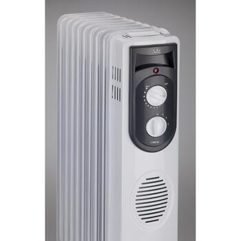 Jata Масляный электрический обогреватель R107, 1500 W, 600 W, 230 V, 3 уровня мощности, 7 труб, серый, для помещений (R107)