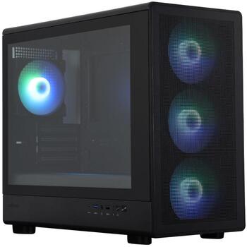 Zalman M5 M5 BLACK, корпус mATX Mini-Tower, 4x120mm ARGB вентилятора, сталь/пластик/закаленное стекло, 474x220x408mm (M5 BLACK)