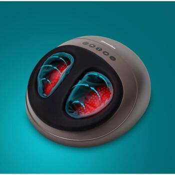 Homedics Массажер для ног FMS-350HGY-EU, серый/черный, 1 зона массажа, 3 режима, подогрев, автоотключение (FMS-350HGY-EU)