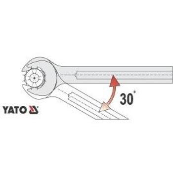 Yato kombinēto uzgriežņu atslēgu komplekts YT-0362, 12 gab, 8-24 mm, CrV, DIN 3113, 42-48 HRC, 15° leņķis, AS-DRIVE, satīna apdare (YT-0362)