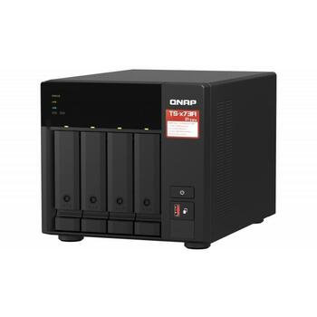 Qnap NAS komutators TS-473A-8G AMD Ryzen 4-core 2.2 GHz, 8 GB atmiņa, 4 disku vietas, 2.5GbE, 2 M.2, 3 USB 3.2, 1 USB-C (TS-473A-8G)