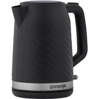 Gorenje Чайник K17SPB, 2200 W, 1.7 L, 360° поворотная база, пластик, черный, автоматическое отключение, индикатор уровня воды (K17SPB)