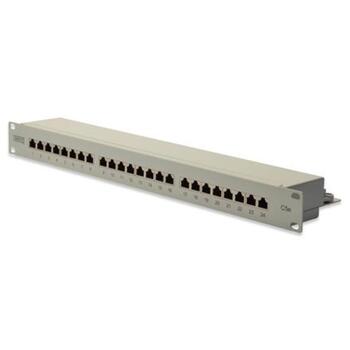 Digitus Коммутационная панель DN-91524S, 24x RJ45, CAT 5e, 1U, 19 дюймов, 7.7 кг, 30N, серый (DN-91524S)