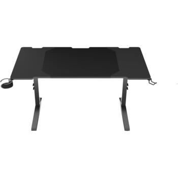 Genesis spēļu galds Holm 140 RGB NDS-2249, 140x75cm, 70-90cm, MDF, regulējams augstums, kabeļu pārvaldība, krūžu turētājs (NDS-2249)