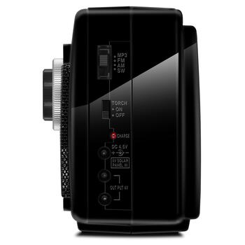 Портативная колонка SRP-535 с радио FM/AM/SW поддержкой USB/microSD фонариком и мощностью 3 W Чёрный SV-017187 SVEN (SV-017187)