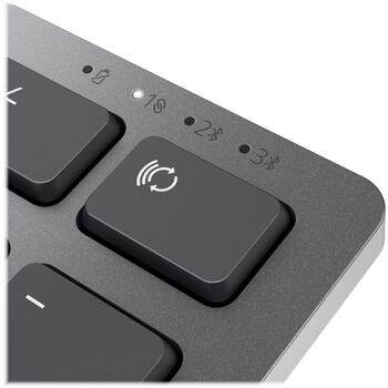 Dell klaviatūra KB700 580-AKPQ, bezvadu, titāna pelēka, 3 ierīces, Bluetooth 5.0, 12 programmējamas taustiņi, QWERTY krievu (580-AKPQ)