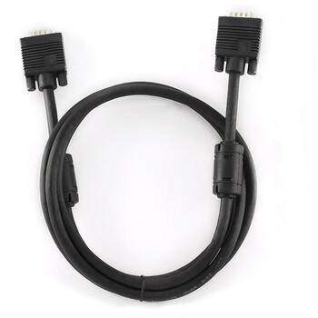 Gembird VGA кабель CC-PPVGA-6B 1.8m HD15M/HD15M, черный, 240g, 204g упаковка, 200mm глубина, 156mm ширина, 35mm высота (CC-PPVGA-6B)