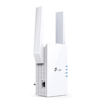 TP-Link RE605X bezvadu signāla pastiprinātājs, AX1800, Wi-Fi 6, 574+1201Mbps, 2.4+5GHz, Gigabit ports, OneMesh, AP režīms (RE605X)